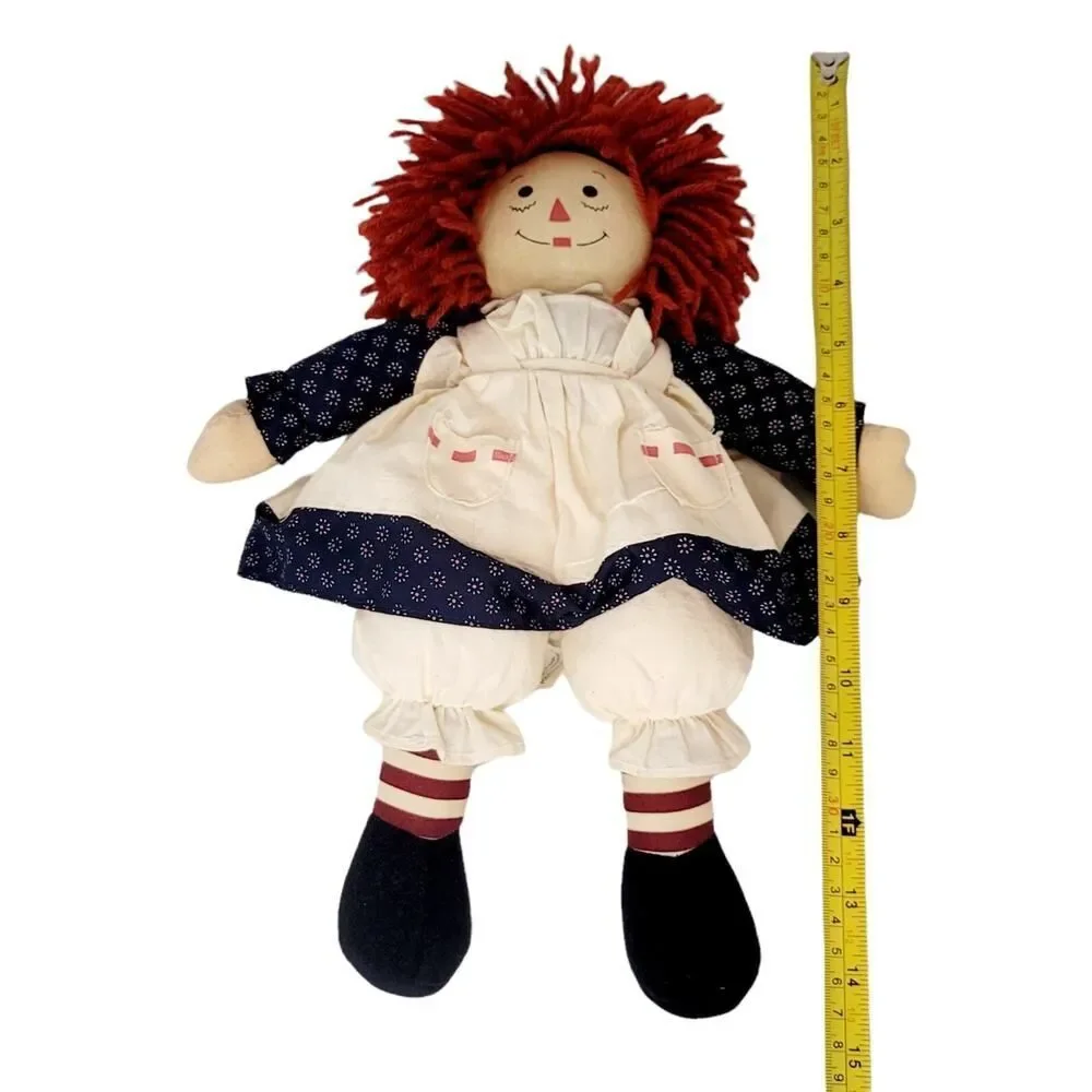Vintage Raggedy Ann Country‎ Looking Raggedy Ann Russet Haired Ann Doll 15